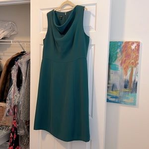 Talbots A-line Kelly Green Shift Dress